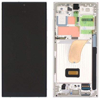 Samsung Galaxy S23 Ultra Ekran Dokunmatik (Çıtalı Beyaz Servis)