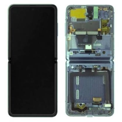 Samsung Galaxy Z Flip 3 5G Ekran Dokunmatik (Servis Yeşil Çıtalı)