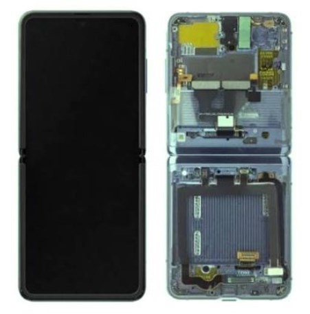 Samsung Galaxy Z Flip 3 5G Ekran Dokunmatik (Servis Yeşil Çıtalı)