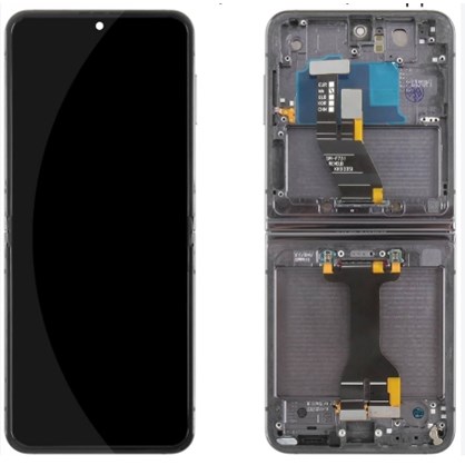 Samsung Galaxy Z Flip 5 5G Ekran Dokunmatik (Servis Siyah Çıtalı)