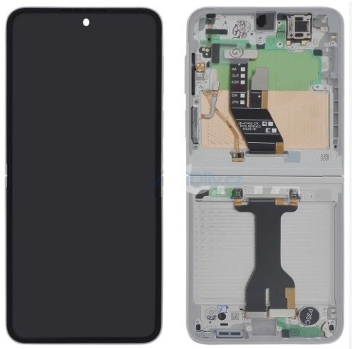 Samsung Galaxy Z Flip 7 FE 5G Ekran Dokunmatik (Servis Beyaz Çıtalı)