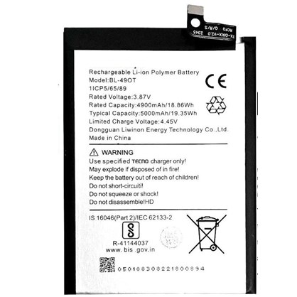 Tecno Spark 20C Batarya Pil