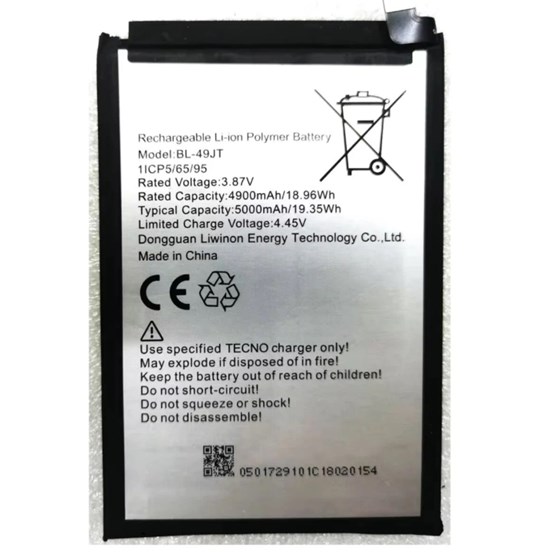 Tecno Spark 30 Pro Batarya Pil