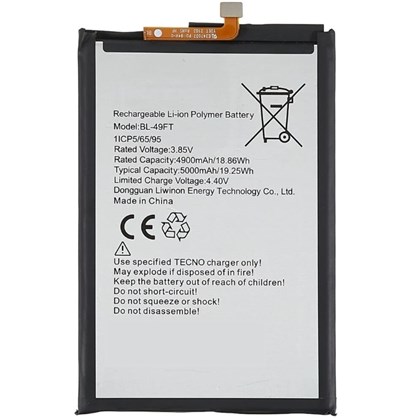Tecno Spark 5 Batarya Pil