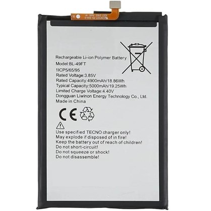 Tecno Spark 6 Go Batarya Pil