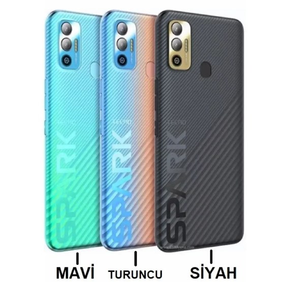 Tecno Spark 7T Arka Pil Kapak Turuncu