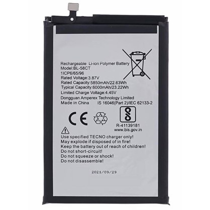 Tecno Spark 7T Batarya Pil