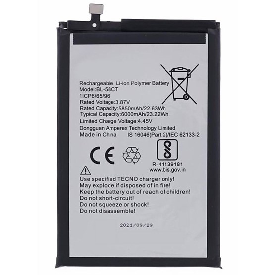 Tecno Spark 7T Batarya Pil