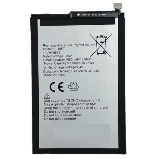 Tecno Spark 8 Batarya Pil