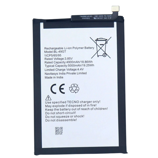 Tecno Spark 9T Batarya Pil