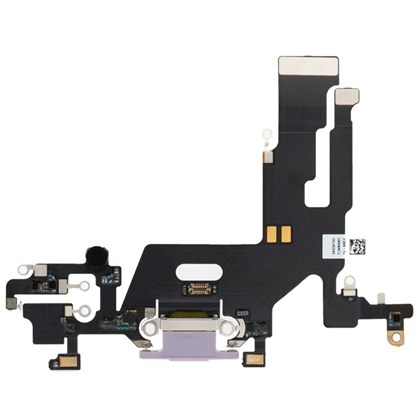 Apple iPhone 11 Şarj Soketi Kulaklık Mikrofon Film Bordu Mor