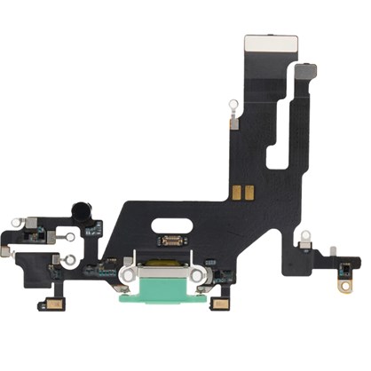 Apple iPhone 11 Şarj Soketi Kulaklık Mikrofon Film Bordu Yeşil