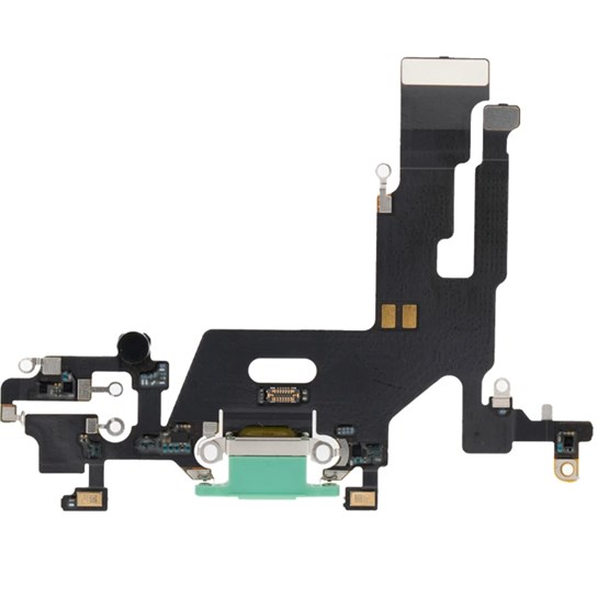 Apple iPhone 11 Şarj Soketi Kulaklık Mikrofon Film Bordu Yeşil