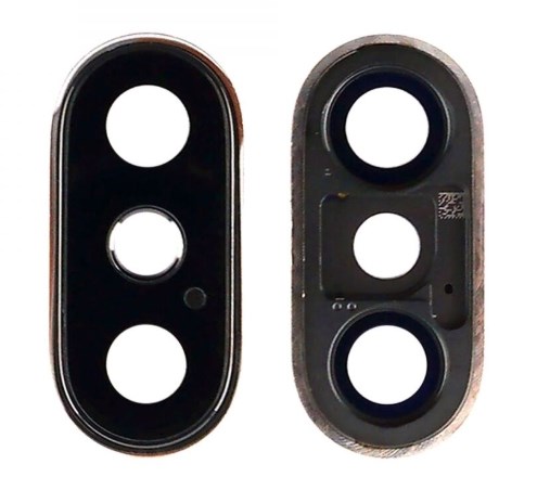 Apple iPhone X Kamera Camı Kamera Lensi Çerçeveli Full