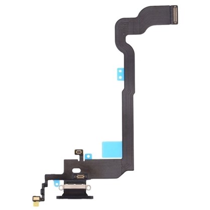 Apple iPhone X Şarj Soketi Kulaklık Mikrofon Film Bordu Siyah