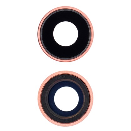 Apple iPhone XR Kamera Camı Kamera Lensi Full Mercan Coral