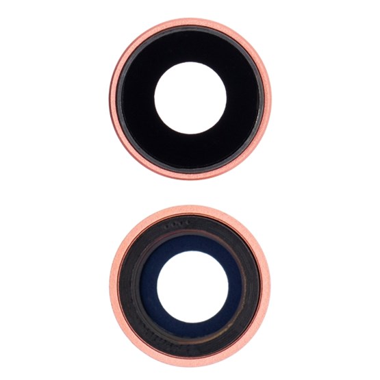 Apple iPhone XR Kamera Camı Kamera Lensi Full Mercan Coral