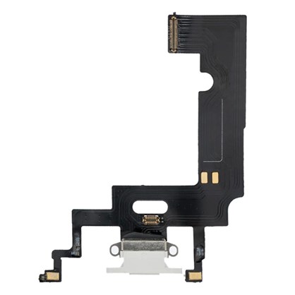 Apple iPhone XR Şarj Soketi Kulaklık Mikrofon Film Bordu Beyaz