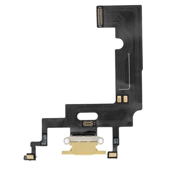 Apple iPhone XR Şarj Soketi Kulaklık Mikrofon Film Bordu Sarı