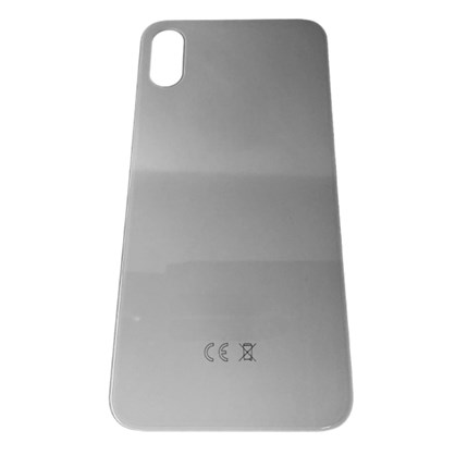 Apple iPhone XS Arka Cam Pil Kapağı Gümüş Silver