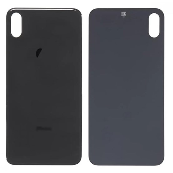 Apple iPhone XS Max Arka Cam Pil Kapağı Uzay Grisi Siyah