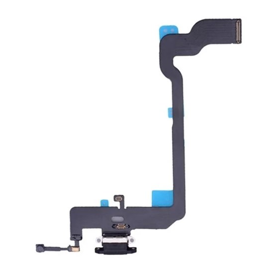 Apple iPhone XS Şarj Soketi Kulaklık Mikrofon Film Bordu Beyaz Silver